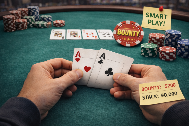 Strategija za knockout (KO) turnire, kako loviti bounty bez gubitka stacka