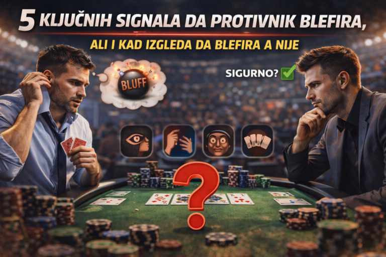 Kako prepoznati da protivnik blefira u pokeru