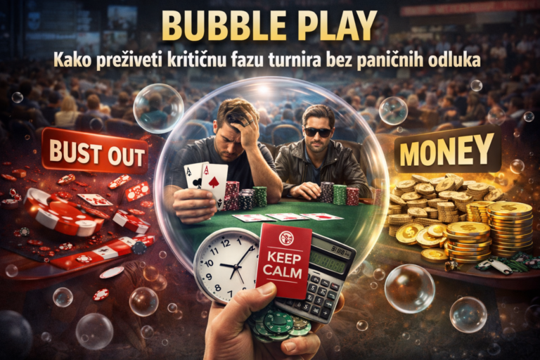 Bubble play, kako preživeti kritičnu fazu turnira bez paničnih odluka
