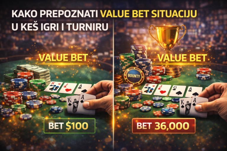 Kako prepoznati value bet situaciju u keš igri i turniru